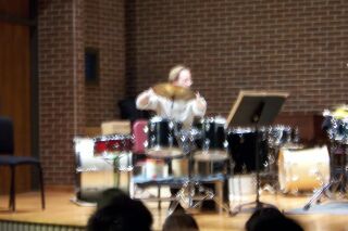 a not-so-subtle china cymbal roll during Cage's Third Construction