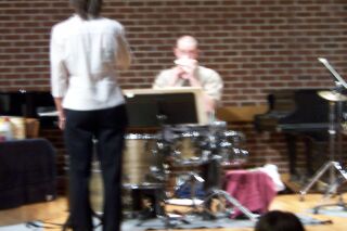 The conch shell horn enters